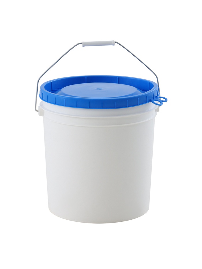 Ведро с герметичной крышкой, 20 л, белое - Фото 1