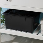 Контейнер для хранения с герметичной крышкой, 18 л, 36.5×26×25 см, чёрный - Фото 1