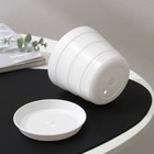 Горшок для цветов с поддоном «ПластоС. Классик», 600 мл, пластиковый, белый - Фото 3