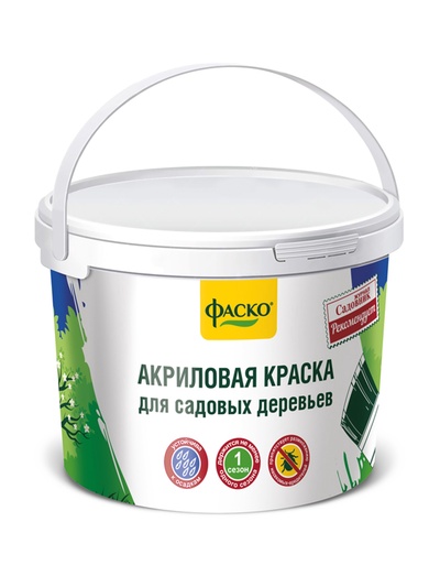 Краска для садовых деревьев «Фаско», ведро, 1.2 кг