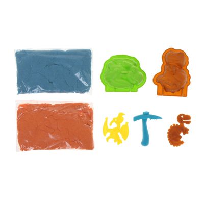 Песок для лепки Kinetic Sand, 340 г + формочки, МИКС