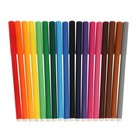 Фломастеры 18 цветов Centropen 7550 Rainbow Kids, пластиковый конверт, линия 1.0 мм - Фото 2