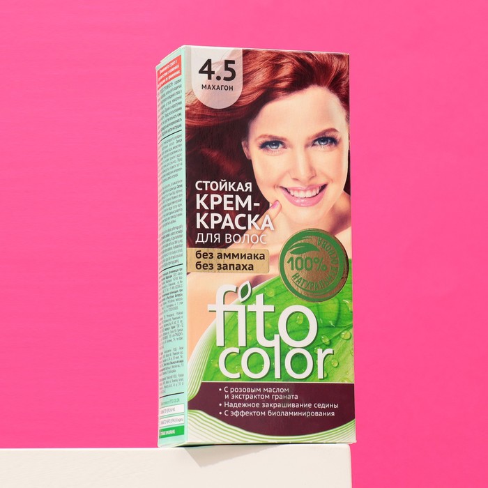 Стойкая крем-краска для волос Fitocolor, тон махагон, 115 мл - Фото 1