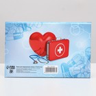Папка для медицинского полиса "Сердце", 17,5 х 11,3 см - фото 8281150