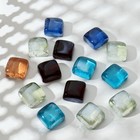 Декор стекло (250 гр) 2,3х2,3см льдинки, микс - Фото 2