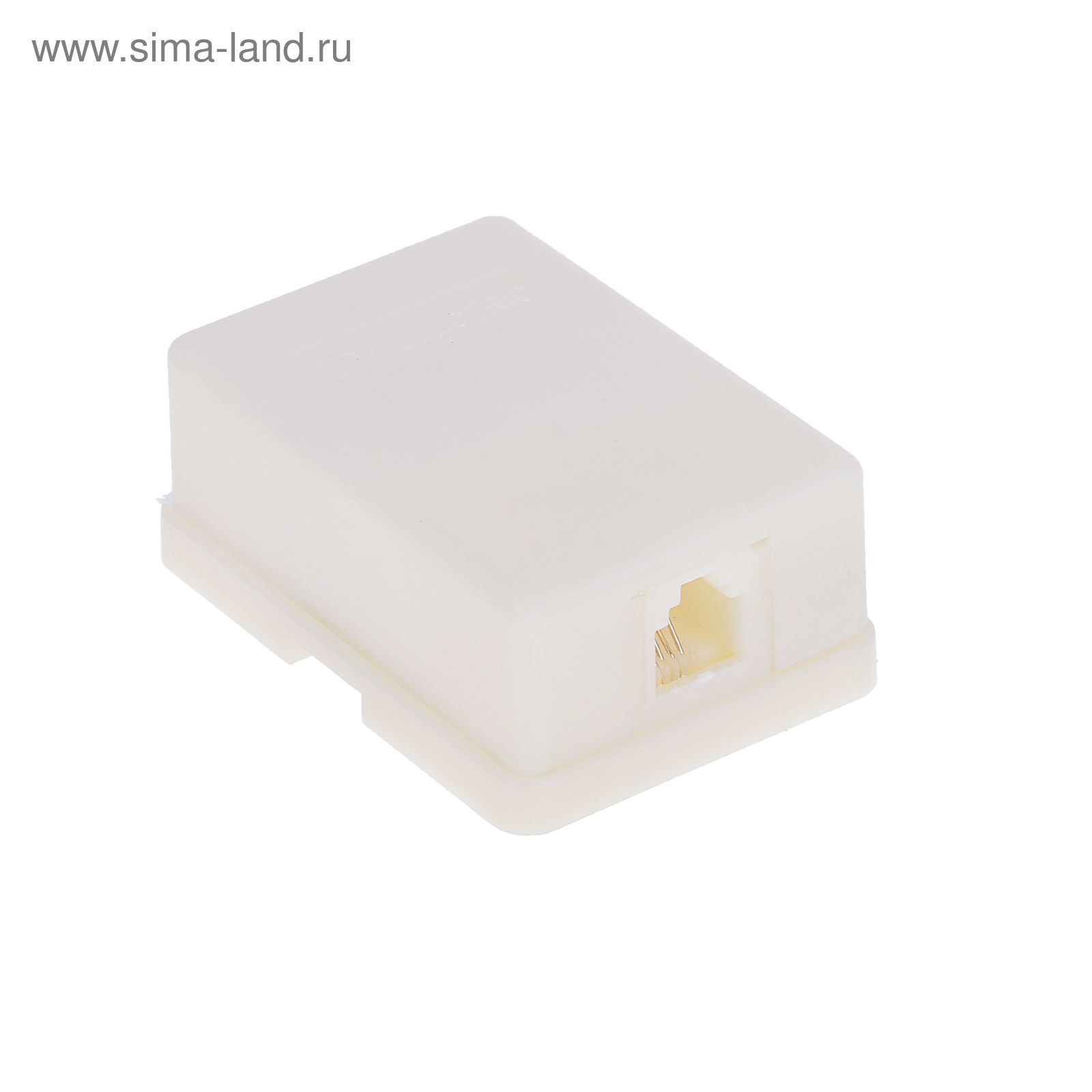 Розетка телефонная TDM 6Р4С, одноместная, белая, SQ1809-0001 (SQ1809 ...