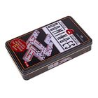 Домино сувенирное Double colour dot, 28 костей, в металлической коробке, УЦЕНКА (мятая упаковка) - Фото 2