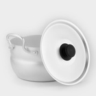 Кастрюля, 1.7 л, металлическая крышка, алюминий - Фото 2