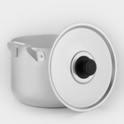 Кастрюля, 4.5 л, металлическая крышка, алюминий, серебристая - Фото 3