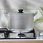 Кастрюля, 4.5 л, металлическая крышка, алюминий, серебристая - Фото 4