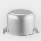 Кастрюля, 4.5 л, металлическая крышка, алюминий, серебристая - Фото 4