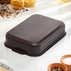 Противень «Хозяюшка», 19×25 см, h=6 см, антипригарное покрытие, цвет бордовый - Фото 11