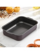 Противень «Хозяюшка», 19×25 см, h=6 см, антипригарное покрытие, бордовый - Фото 11