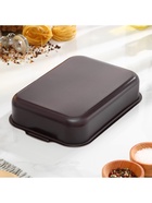 Противень «Хозяюшка», 19×25 см, h=6 см, антипригарное покрытие, бордовый  (артикул 1466094)  большой выбор товаров оптом и в розницу по низким ценам с доставкой