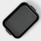 Противень «Хозяюшка», 19×25 см, h=6 см, антипригарное покрытие, цвет бордовый - Фото 2