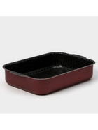 Противень «Хозяюшка», 19×25 см, h=6 см, антипригарное покрытие, бордовый - Фото 2