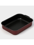 Противень «Хозяюшка», 19×25 см, h=6 см, антипригарное покрытие, бордовый - Фото 5