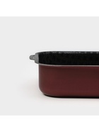 Противень «Хозяюшка», 19×25 см, h=6 см, антипригарное покрытие, бордовый - Фото 6