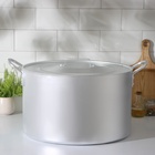 Котёл, 40 л, металлическая крышка, алюминий - Фото 4