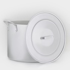 Котел, 50 л, d=44 см, с крышкой, алюминий, серебристая - Фото 3