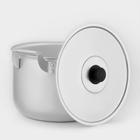 Кастрюля, 6 л, металлическая крышка, алюминий, серебристая - Фото 2