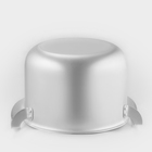 Кастрюля, 6 л, металлическая крышка, алюминий, серебристая - Фото 3