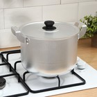 Кастрюля, 6 л, металлическая крышка, алюминий, серебристая - Фото 4