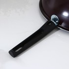 Сковорода ВОК «Хозяюшка», d=28 см, с 2 ручками, антипригарное покрытие, цвет бордовый - фото 4557477
