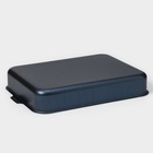 Набор противней «Лазоньера», 3 предмета: 19×25 см, 23×30 см, 27×35 см, h=7 см, антипригарное покрытие, цвет синий - Фото 6