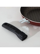 Сковорода «Хозяюшка», d=20 см, съёмная ручка, антипригарное покрытие, алюминий, бордовая - Фото 4