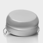 Кастрюля алюминиевая, 13 л, металлическая крышка - Фото 5