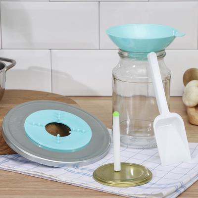 Набор для консервирования: воронка, магнит, лопатка, насадка на стерилизатор, МИКС