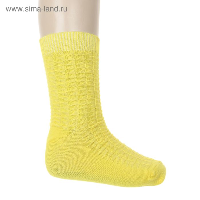 Носки "3Д", размер 20-22, цвет жёлтый 002 - Фото 1