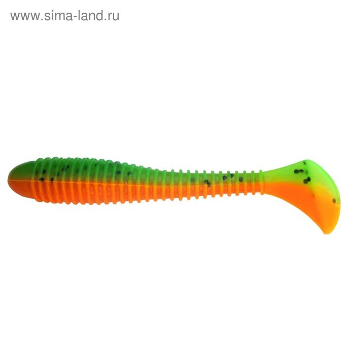 Виброхвост Helios Catcher Pepper Green & Orange, 7 см, 7 шт. (HS-1-018) - Фото 1