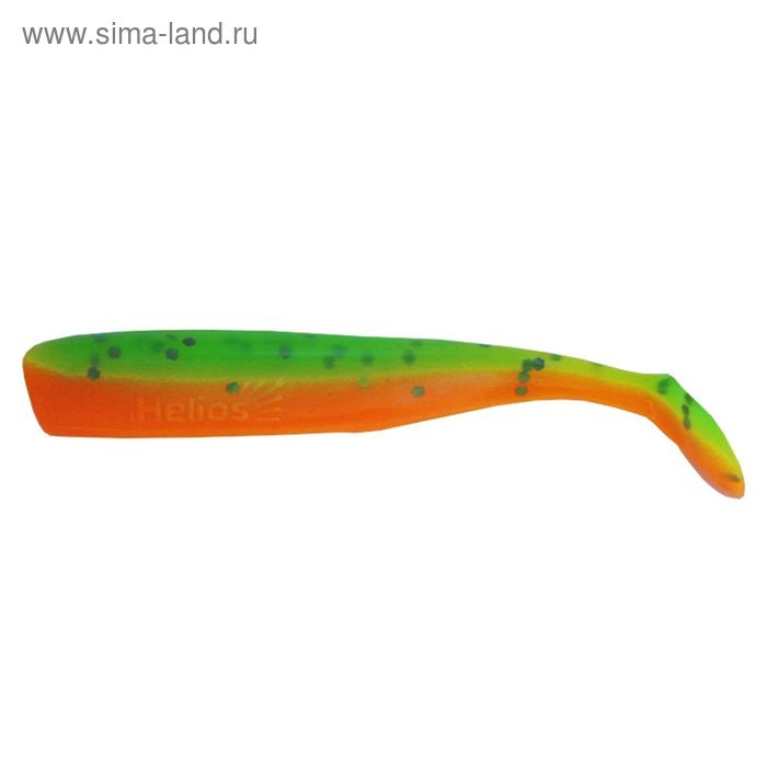 Виброхвост Helios Chebak  Pepper Green & Orange, 8 см, 7 шт. (HS-3-018) - Фото 1