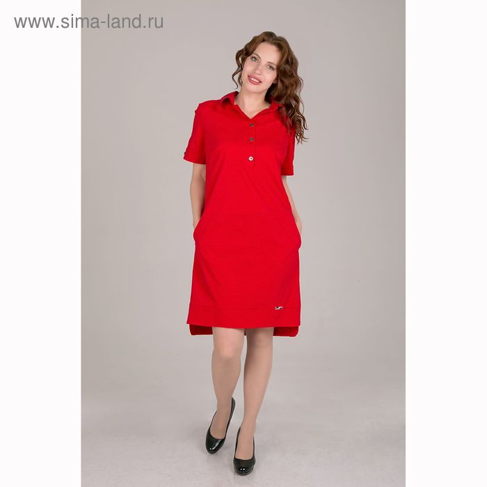Платье женское, размер 46, рост 168, цвет красный (арт. 17244) - Фото 1