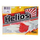 Твистер Helios Hybrid White & Red, 8 см, 7 шт. (HS-14-003) - Фото 2