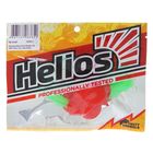 Твистер Helios Credo Double Tail Lime & Red, 7.5 см, 7 шт. (HS-12-021) - Фото 2