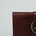 Сумка женская, отдел на молнии, наружный карман, длинный ремень, цвет коричневый - Фото 4