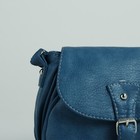 Сумка женская на молнии, 1 отдел, 1 наружный карман, регулируемый ремень, синяя - Фото 4