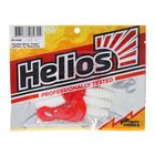 Твистер Helios Credo White & Red, 6 см, 7 шт. (HS-10-003) - Фото 2