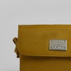 Сумка женская, 3 отдела на молнии, наружный карман, длинный ремень, цвет жёлтый - Фото 4