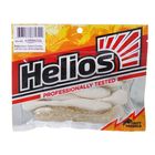 Виброхвост Helios Chubby White & Sparkles, 9 см, 5 шт. (HS-4-002) - фото 8281642
