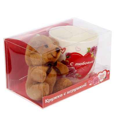 Кружка с игрушкой "С любовью", 250 мл