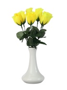 Цветы искусственные «Роза», h=23 см, жёлтые (комплект 2 шт) - фото 68866384
