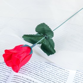 Цветы искусственные 'Роза' 23 см, красный
