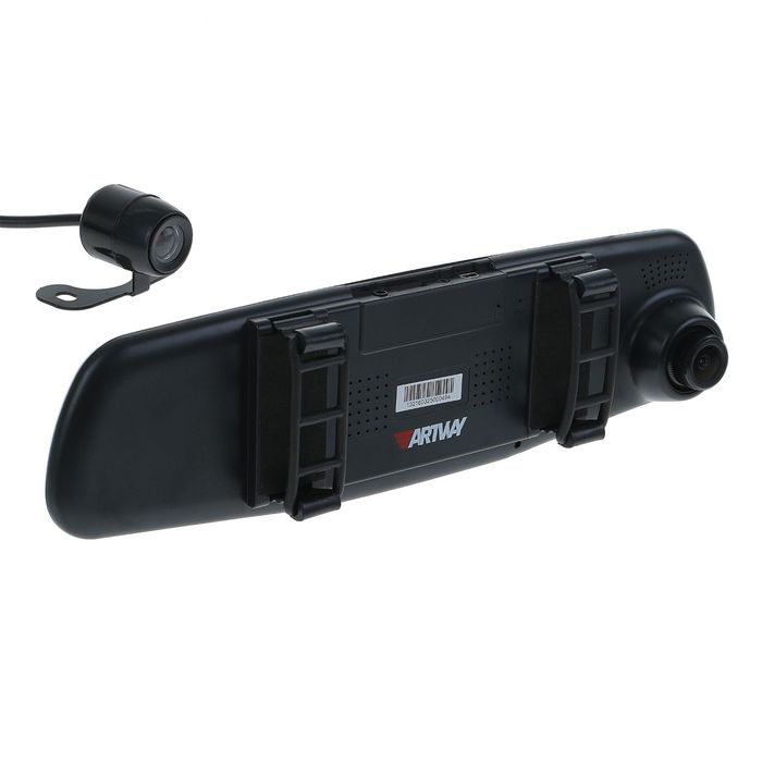 Видеорегистратор Artway AV-600, две камеры, 4.3" TFT, обзор 120°/90°, 1920x10800 HD - Фото 1