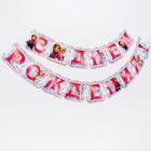 Гирлянда на люверсах «С Днем Рождения!», длина 185 см, Холодное Сердце - Фото 2