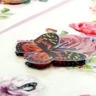 Наклейка пластик многослойная 5D "Цветы и бабочки" МИКС 67,5х33,5 см - Фото 4