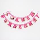 Гирлянда на люверсах «С Днем Рождения!», длина 217 см, Минни Маус - Фото 3